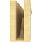 Ekena Millwork 5"W x 30"D x 10"H Thin Bryant Rough Cedar Woodgrain TimberThane Corbel, Primed Tan CORUR05X30X10BRYRCPR - alternate 4